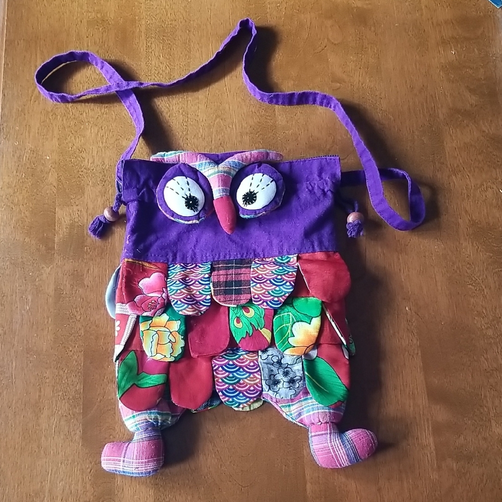 Colorful Owl Shoulder Bag
